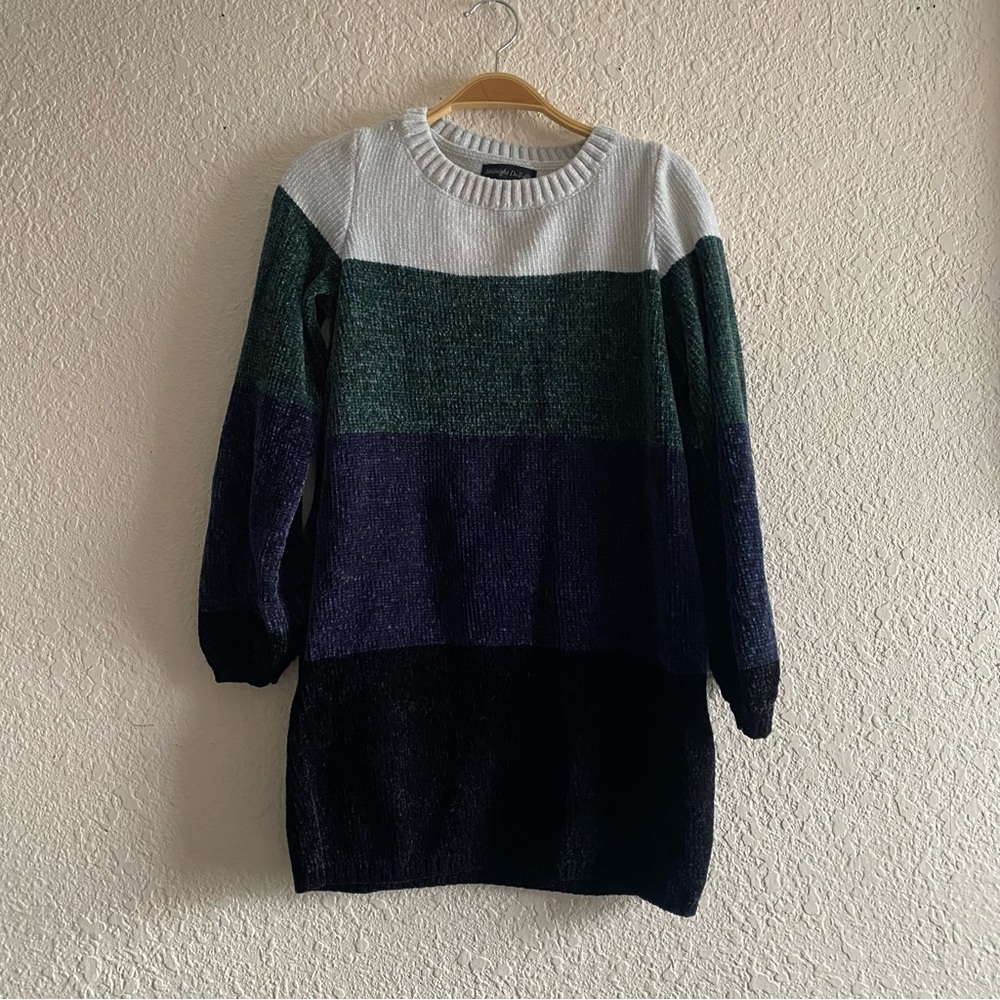 Midnight Doll Striped Knit Dress